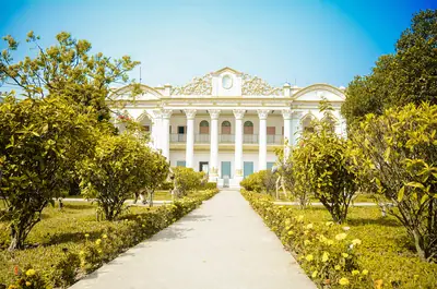 Garden path leading to Mohera Zamindar Bari